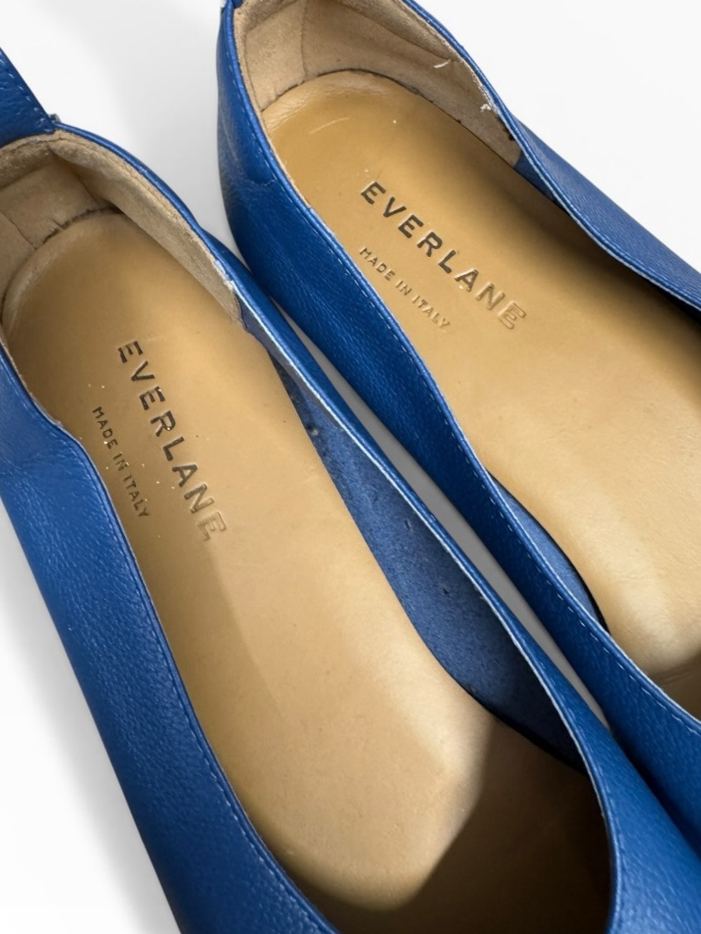 Everlane Blue Leather Ballet Flats - Picture 10 of 11